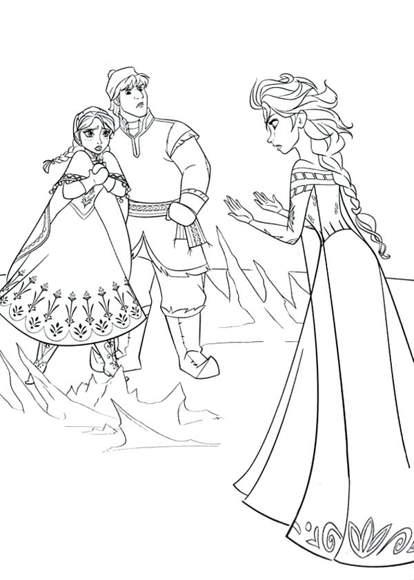 600x840 Elsa From Frozen Coloring Pages Free Frozen Coloring Pages Elsa