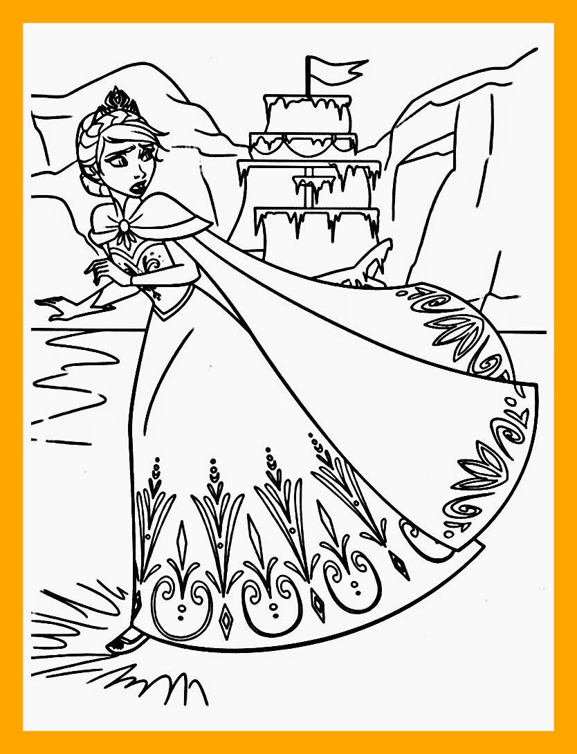 834x1090 Astonishing Frozen Coloring Pages Elsa Ice Castle Pict