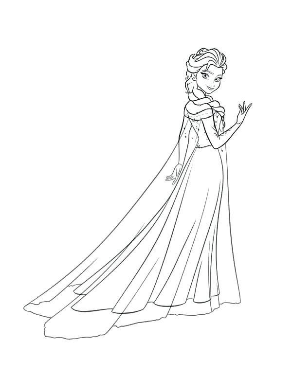 600x777 Frozen Coloring Pages Elsa Ice Castle Princess Beautiful Queen