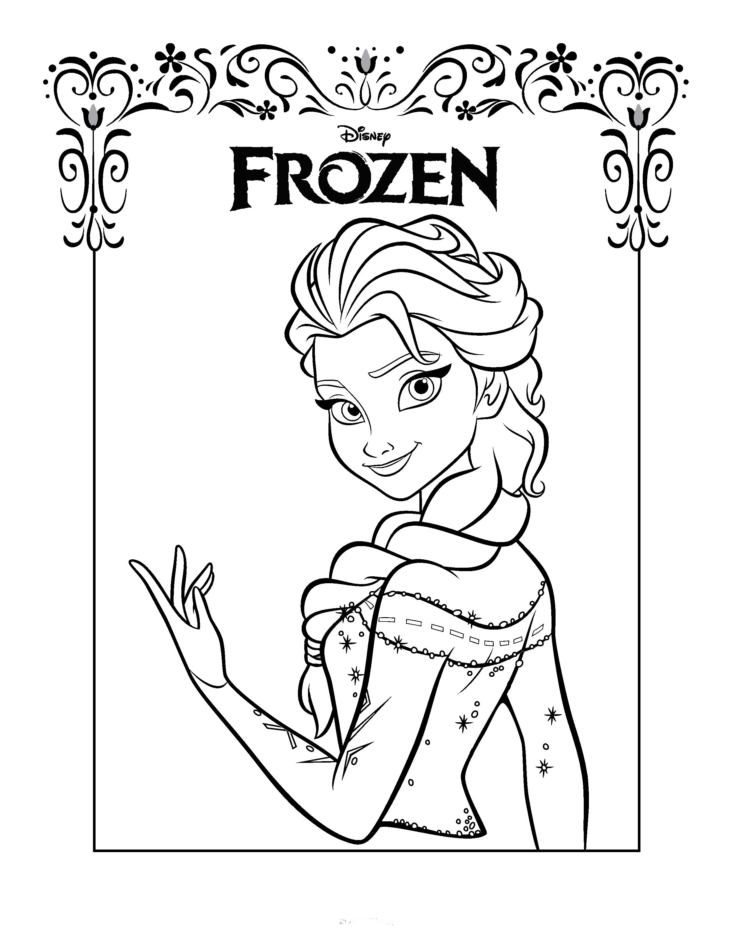 2550x3300 Remarkable Design Printable Frozen Coloring Pages Get This