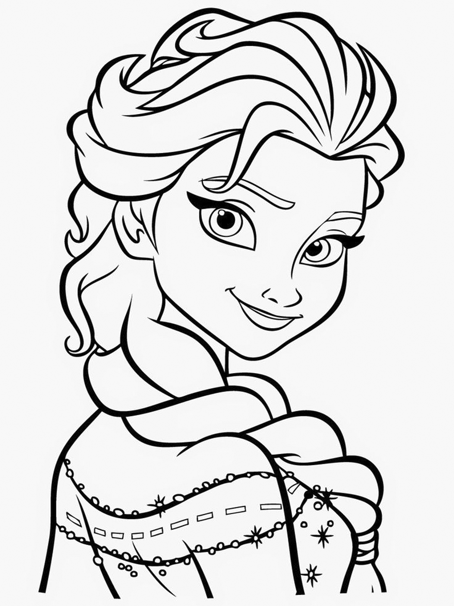 1500x2000 Awesome Princess Coloring Pages Frozen Collection Printable