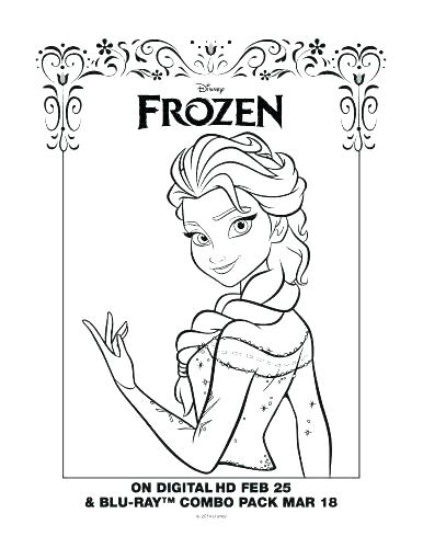 386x500 Frozen Coloring Pages Pdf