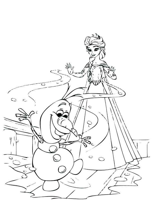 615x870 Anna And Elsa Frozen Fever Coloring Pages Free The Sun Medium Size