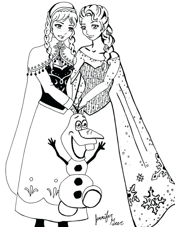 600x777 Frozen Fever Elsa Coloring Pages Printable Free For Kids