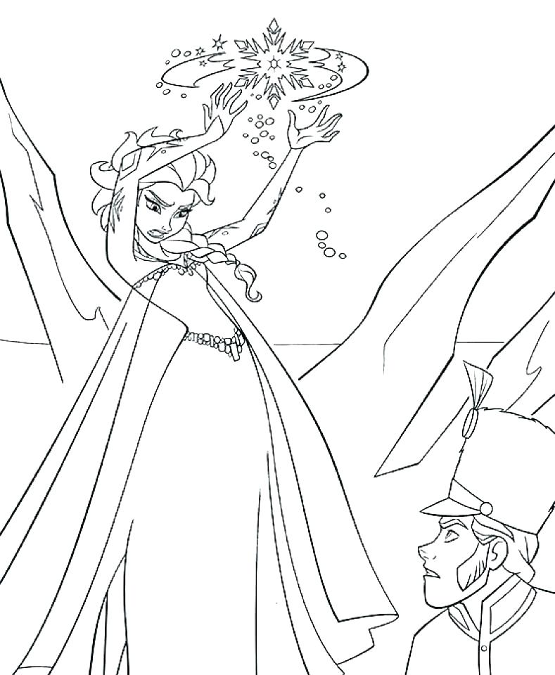 789x960 Frozen Fever Elsa Coloring Pages