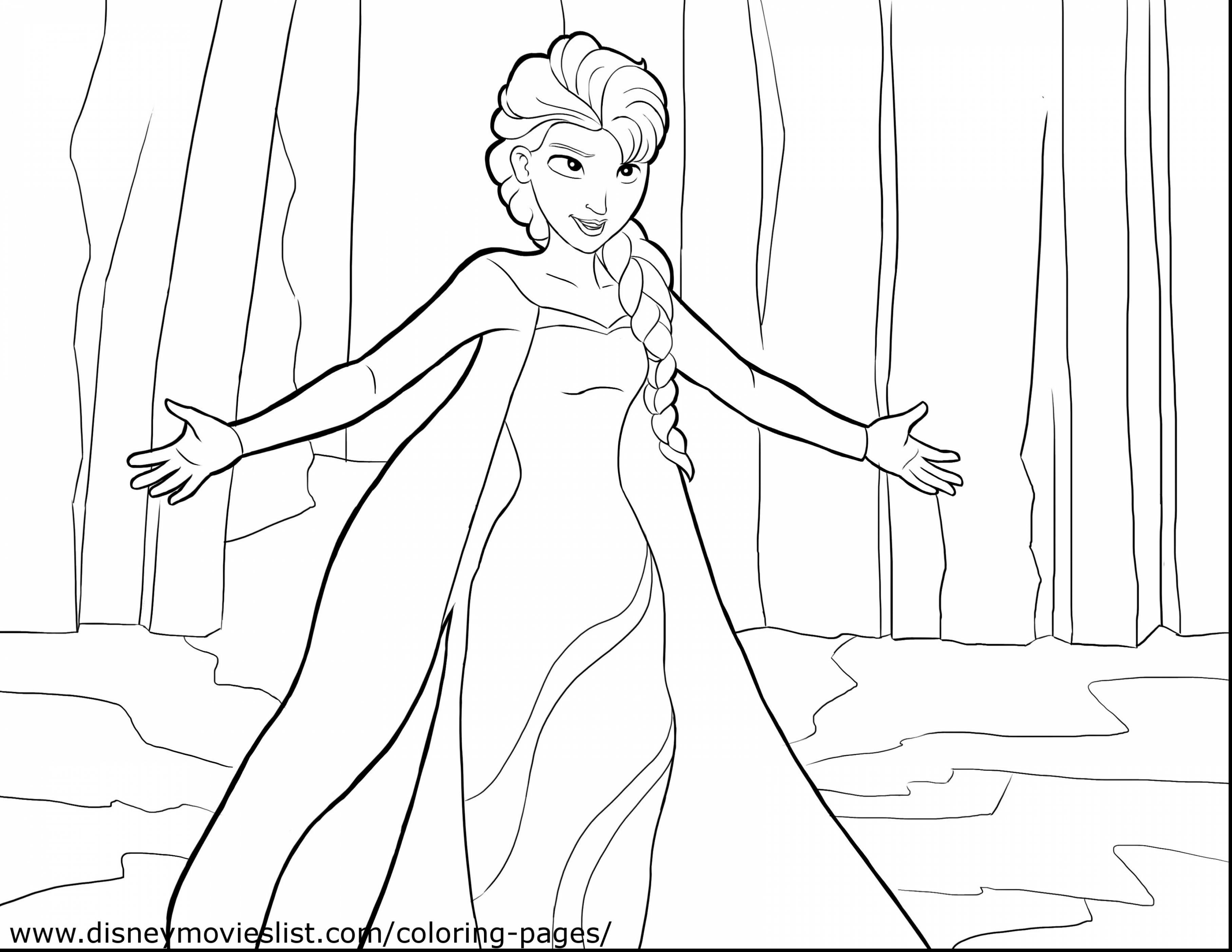 3630x2805 Anna And Elsa In Frozen Fever Coloring Page New Coloring Sheets