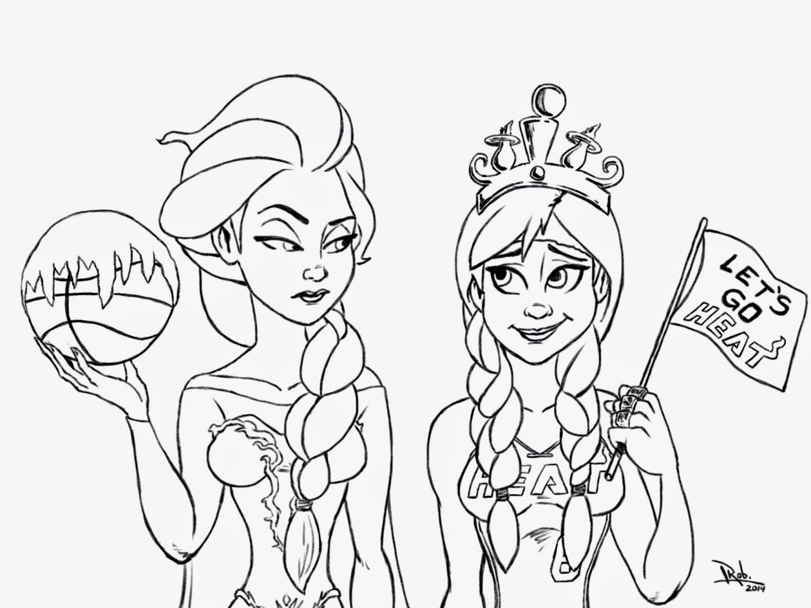 1600x1200 Frozen Miami Heat Coloring Page Miami Heat, Miami And Free Printable
