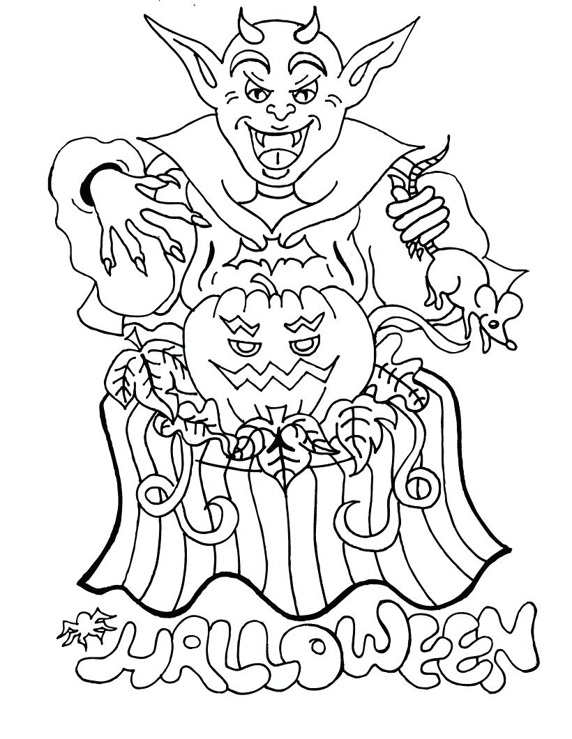 820x1060 Coloring Pages ~ Halloween Color Pages Printable Coloring For Free