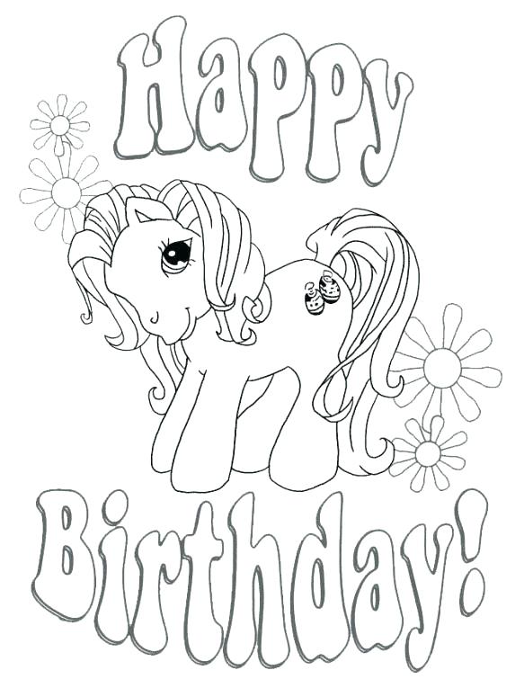 583x755 Happy Birthday Color Pages Frozen Happy Birthday Coloring Pages