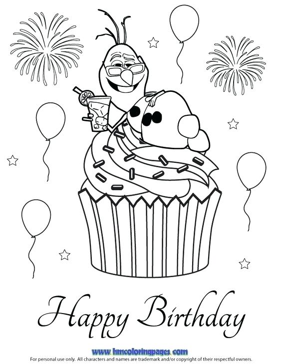 563x729 Happy Birthday Coloring Pages Disney Happy Birthday Color Pages
