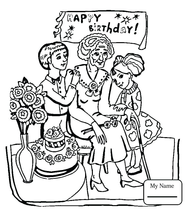 765x858 Happy Birthday Coloring Pages Happy Birthday Coloring Pages Disney
