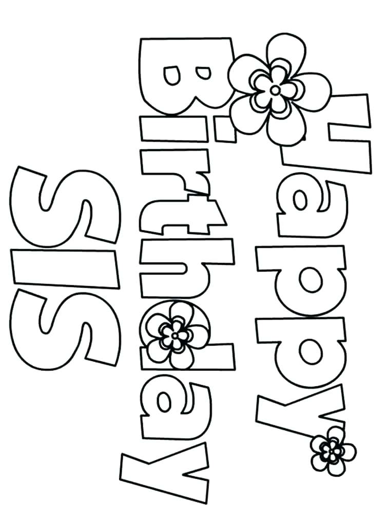 750x1000 Birthday Cards Coloring Pages Happy Birthday Card Print Printable
