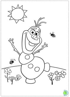Frozen Olaf Coloring Pages