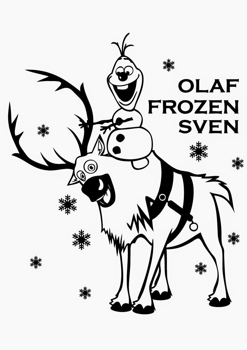 848x1200 Sven And Olaf Coloring Pages Great Frozen Instant Knowledge