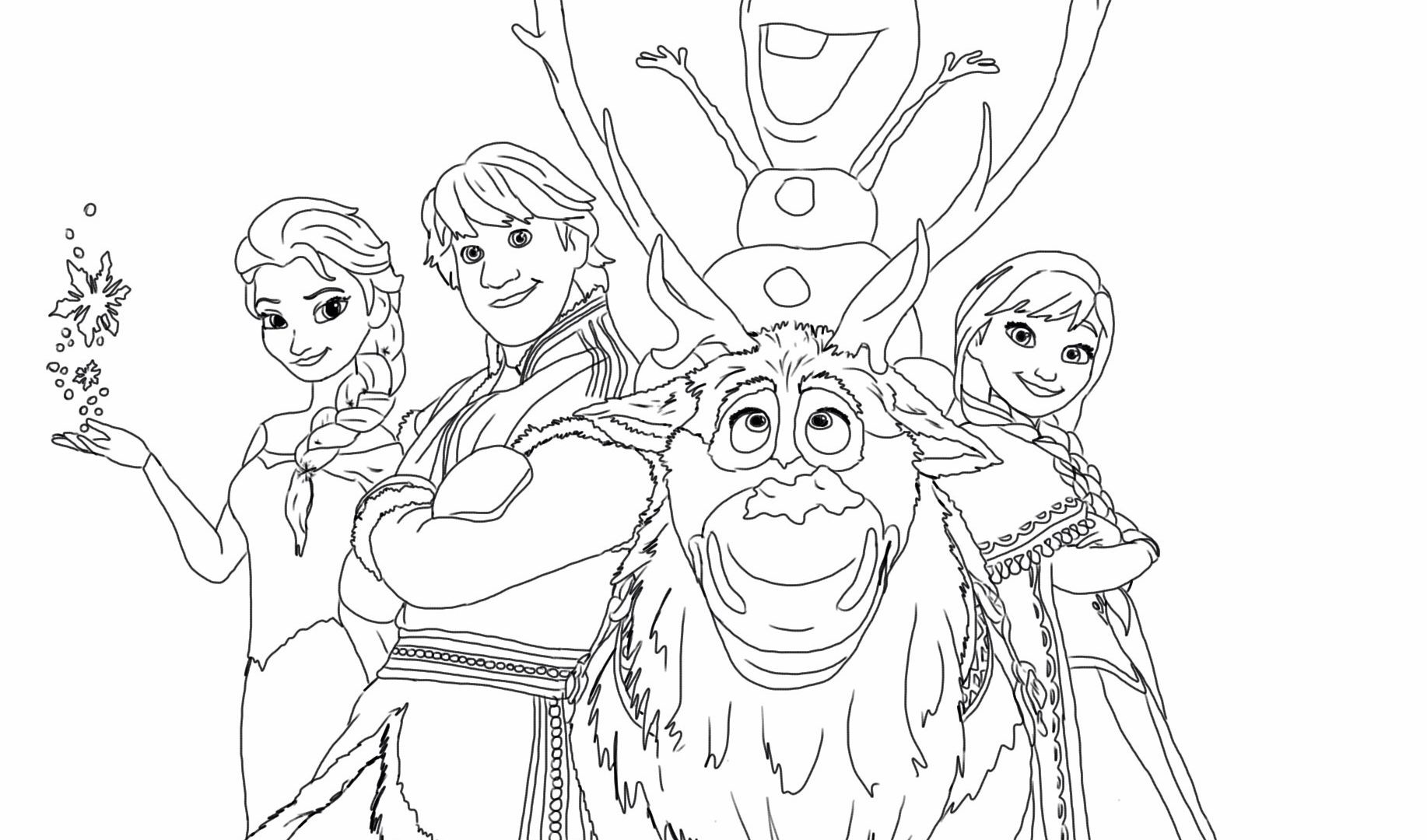 1834x1080 The Frozen Coloring Pages Fresh Frozen Printable Coloring Pages