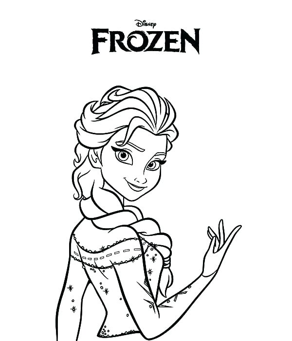600x701 Frozen Coloring Book Pages