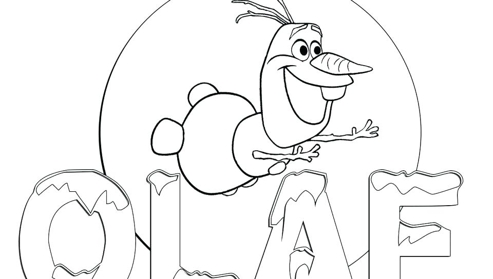 Frozen Valentine Coloring Pages
