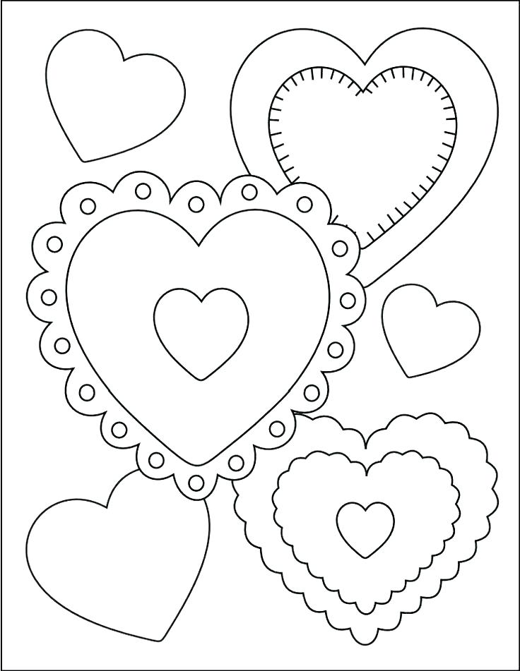 736x951 Valentines Day Coloring Pages Free Printable Happy Birthday