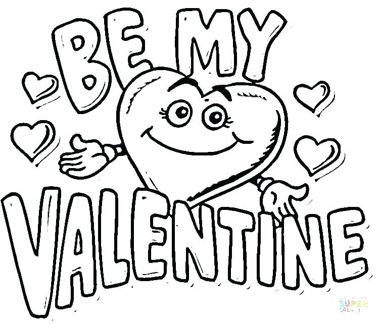 750x642 Valentines Hearts Coloring Pages Heart Coloring Page Ribbon Free