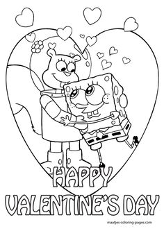236x333 Spongebob Valentine Coloring Pages Drawn Frozen Valentines Day 4