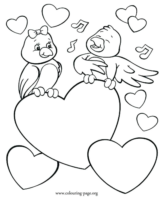 700x830 Valentine Color Pages