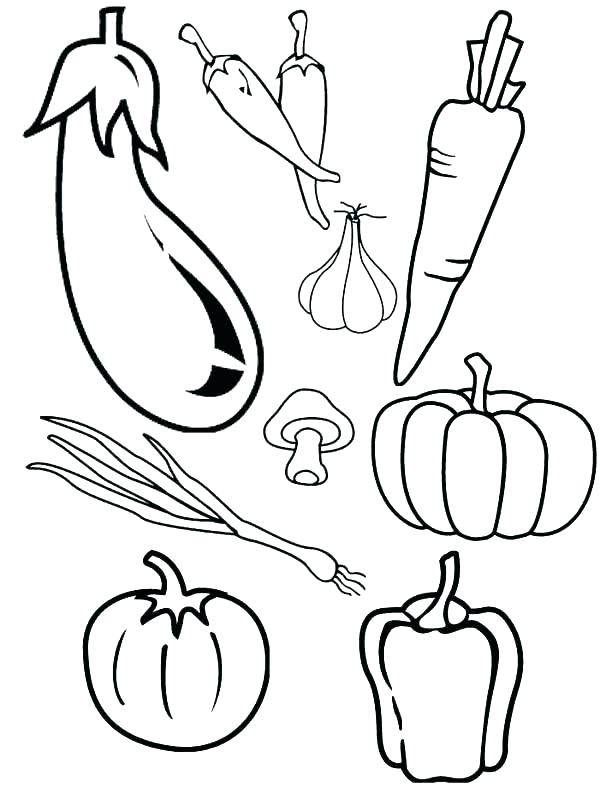 600x787 Fruit And Vegetable Coloring Pages Coloring Pages Of Vegetables