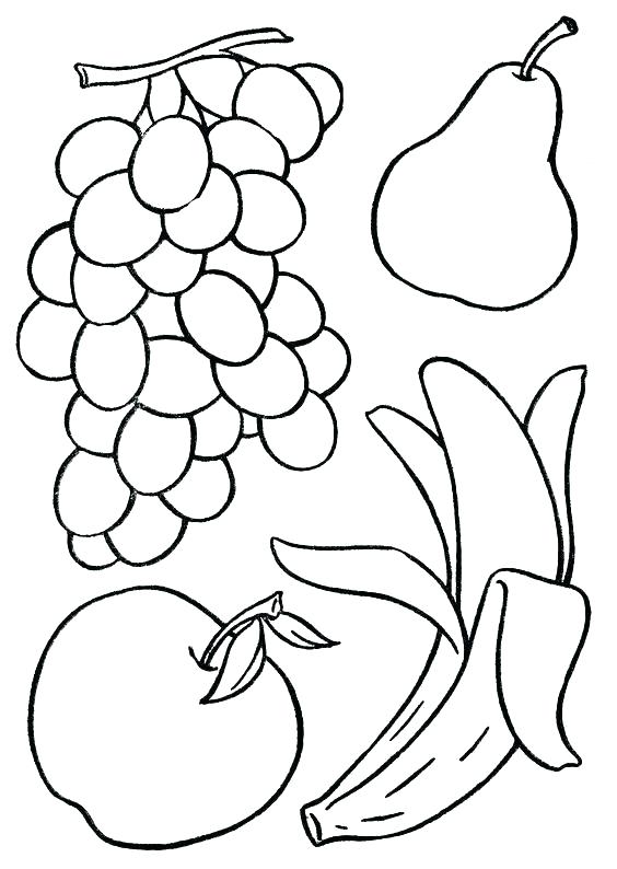 564x794 Fruit Coloring Pages Fruit Basket Coloring Pages Fruits Coloring