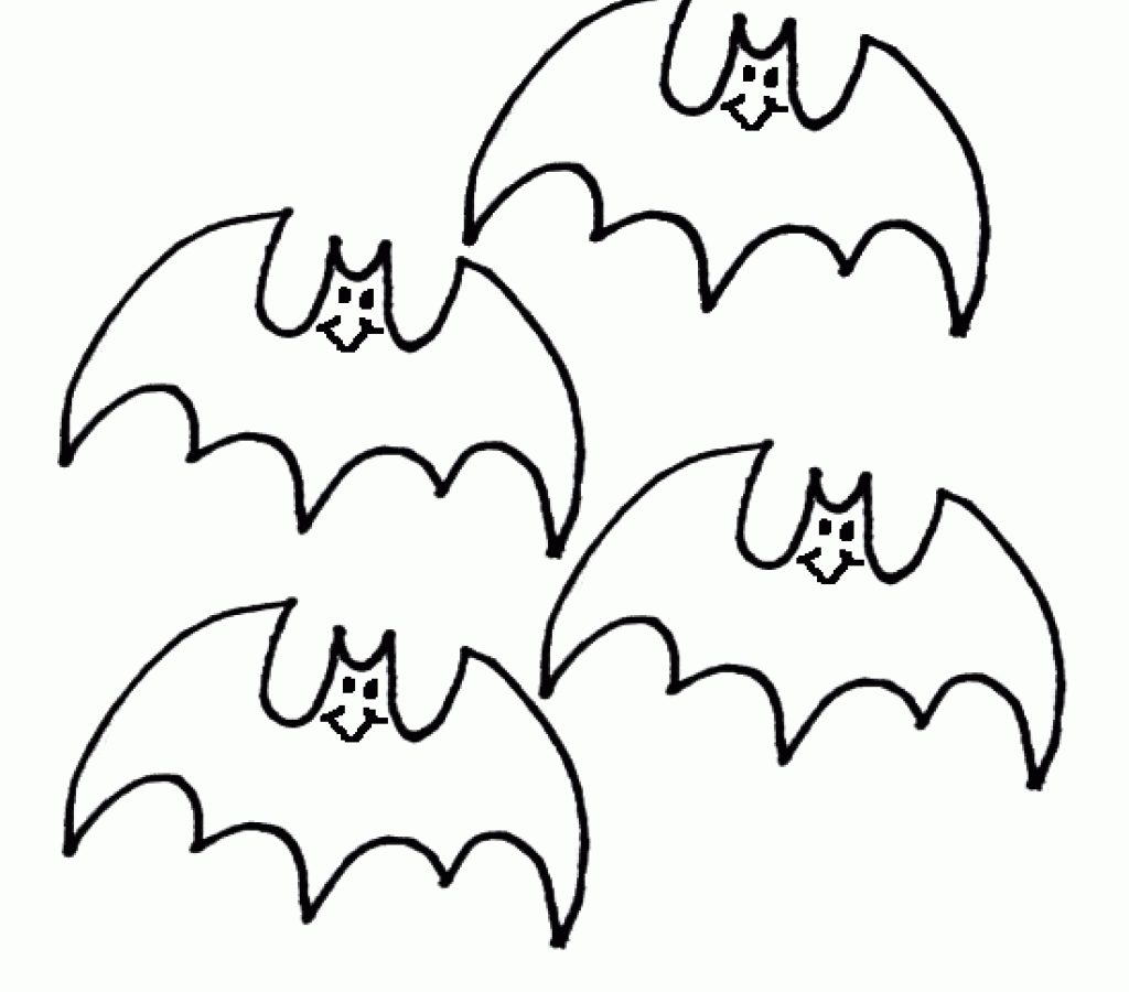 1024x900 Halloween Bat Coloring Pages For Kids Printable Free Animals Bats