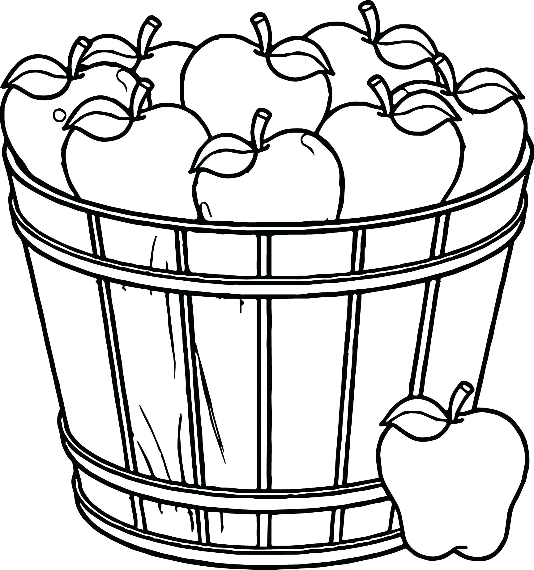 Fruit Bowl Coloring Page