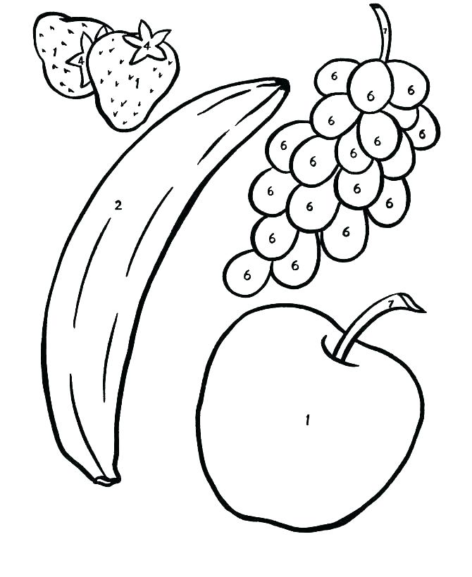 670x820 Printable Fruits