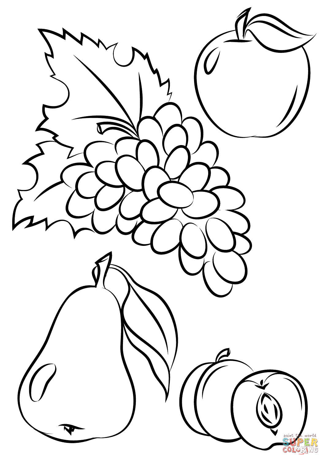 Fruit Salad Coloring Page