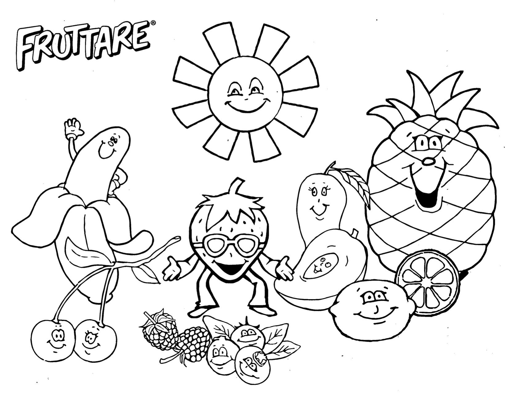 1654x1281 Lovely Fruit Coloring Pages Advance