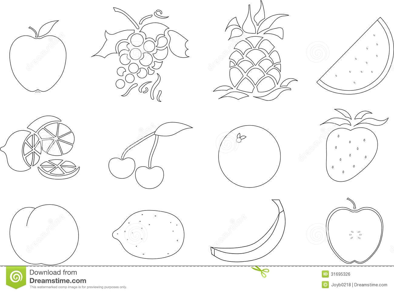1300x966 Coloring Pages Of Fruit Salad Collection Best Image To Color