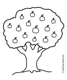 236x283 Simple Tree Coloring Page Have Children Color Then Ink Thumb