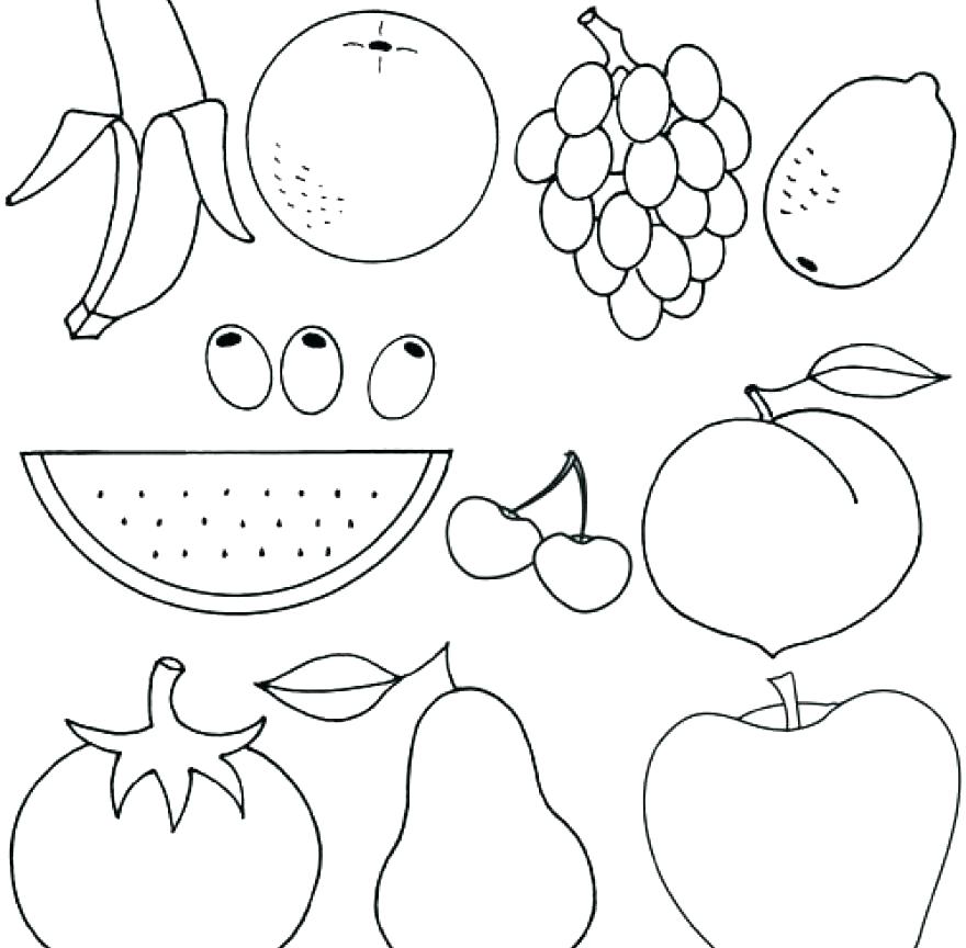 880x864 Printable Fruits And Vegetables Chart Fruit And Vegetable Coloring