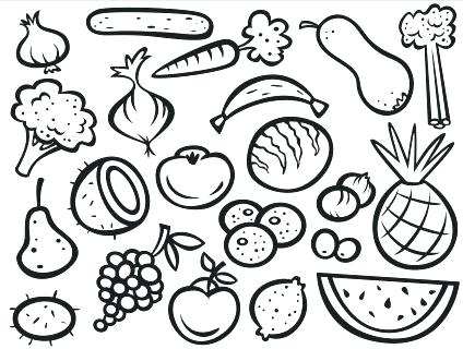 424x320 Coloring Pages Of Fruit Fruits Coloring Sheets Fruit Coloring