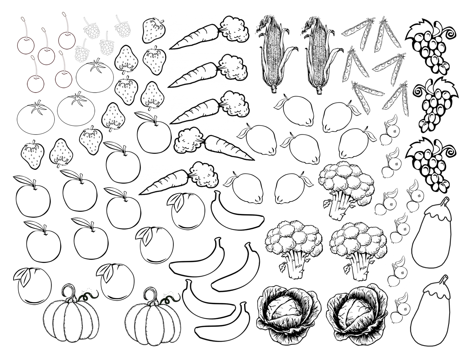 1651x1275 Free Printable Pictures Of Fruits And Vegetables