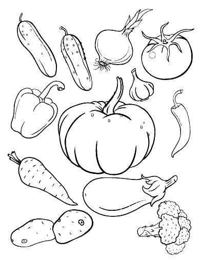 392x507 Fruit And Vegetable Coloring Pages Vegetable Coloring Pages Fruit