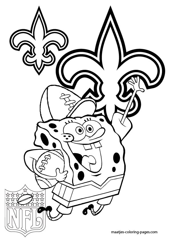595x842 New Orleans Saints Coloring Pages