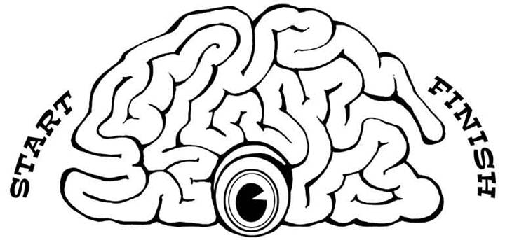 720x343 Brain Coloring Page