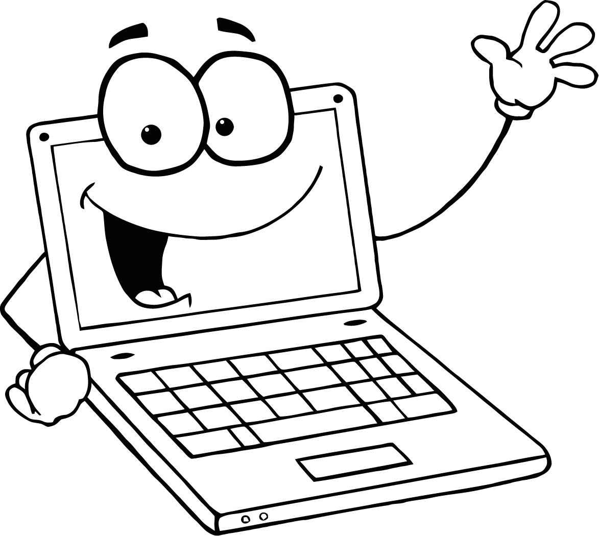 1173x1050 Cartoon Laptop Clipart