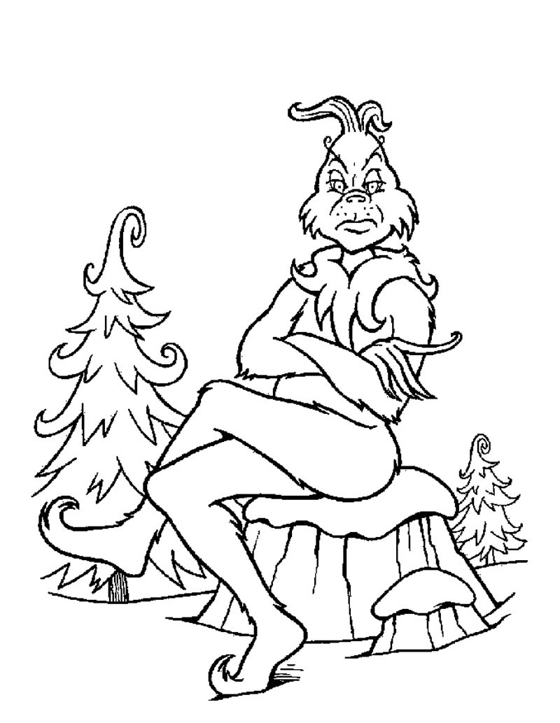 800x1034 Grinch Full Body Coloring Pages 12 K 1 64 Cool