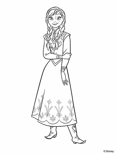 400x529 Anna Coloring Pages