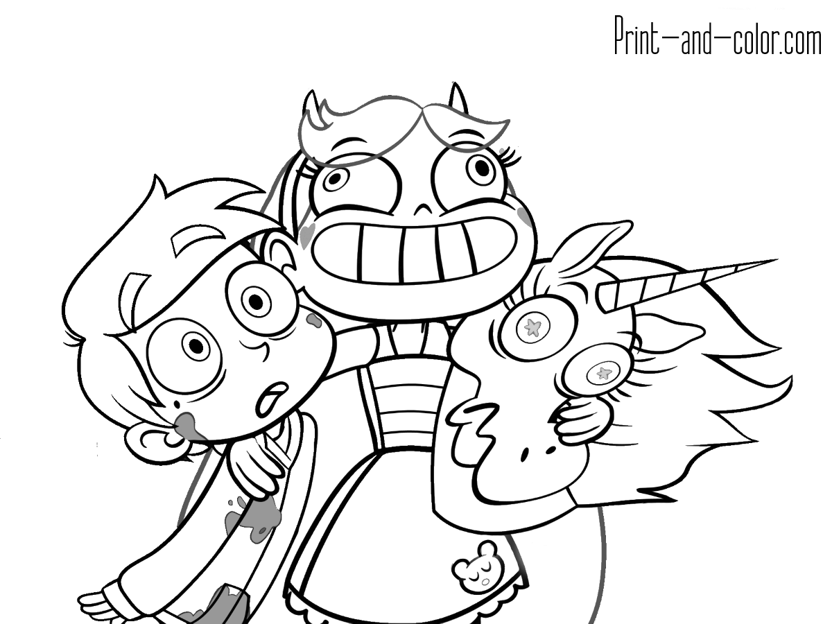 1200x900 Full Star Vs The Forces Of Evil Coloring Pages