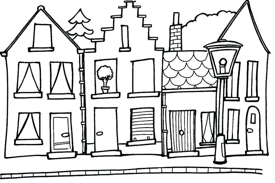 940x624 House Coloring Pages Full House Coloring Pictures Pages