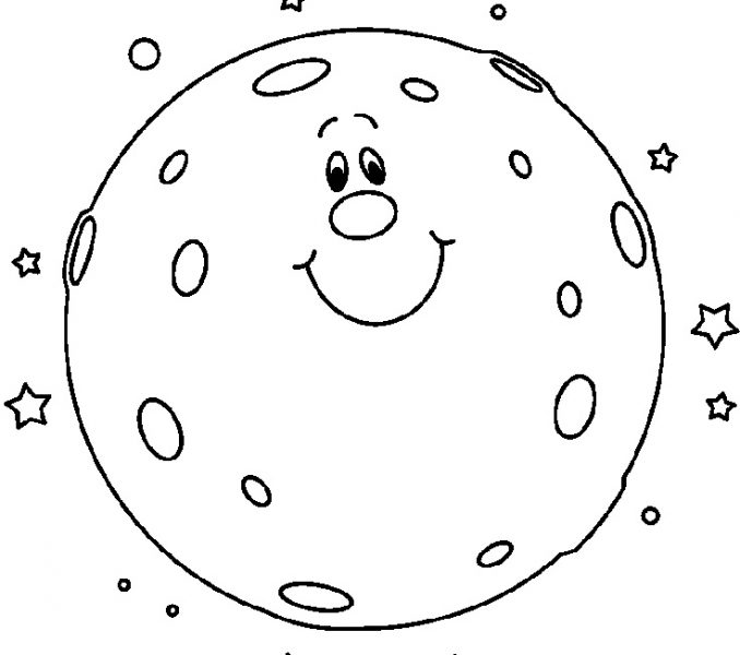 678x600 Full Moon Printable Coloring Pages