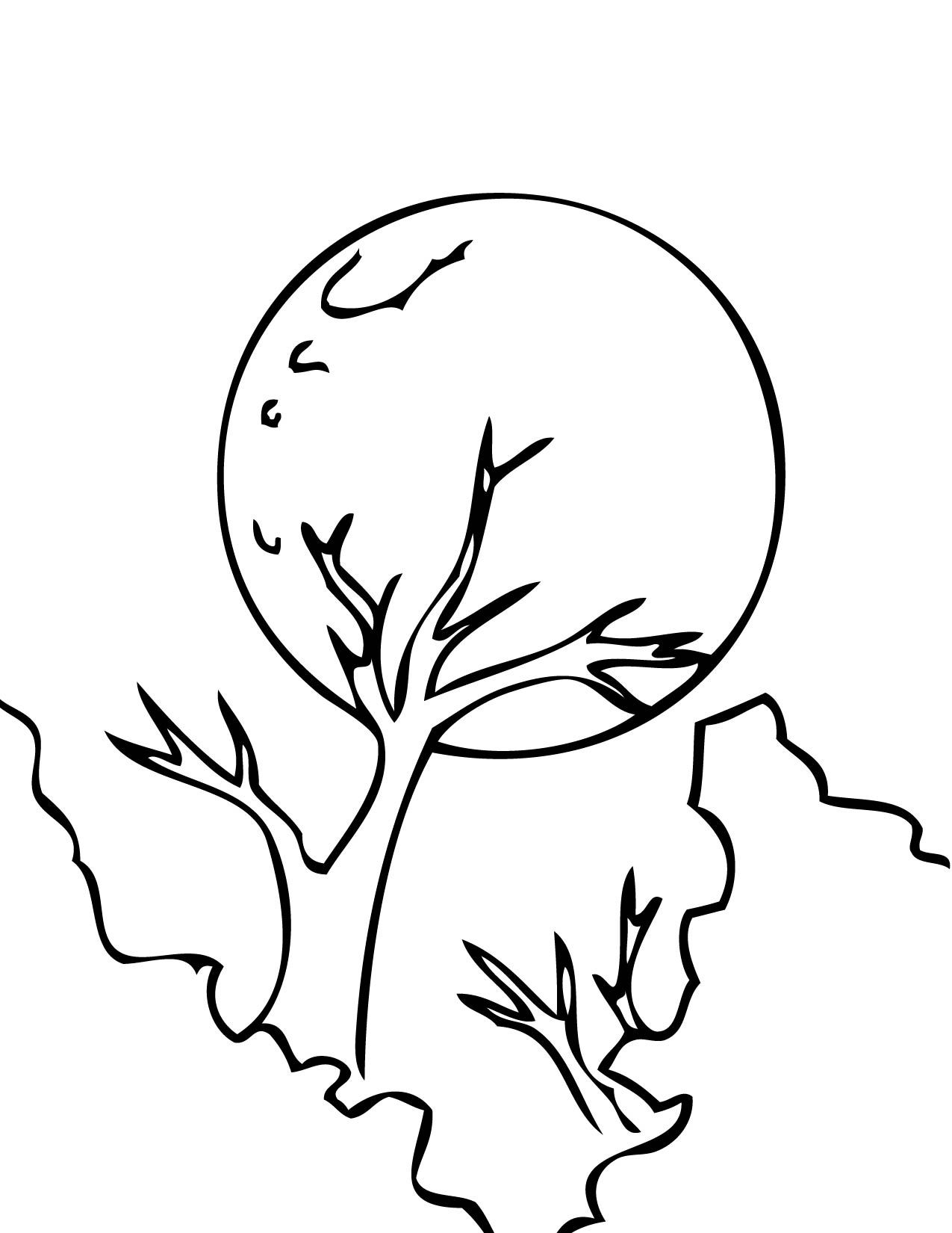 1275x1650 Full Moon Coloring Page Moon Coloring Pages Inspire Kids Kid'S