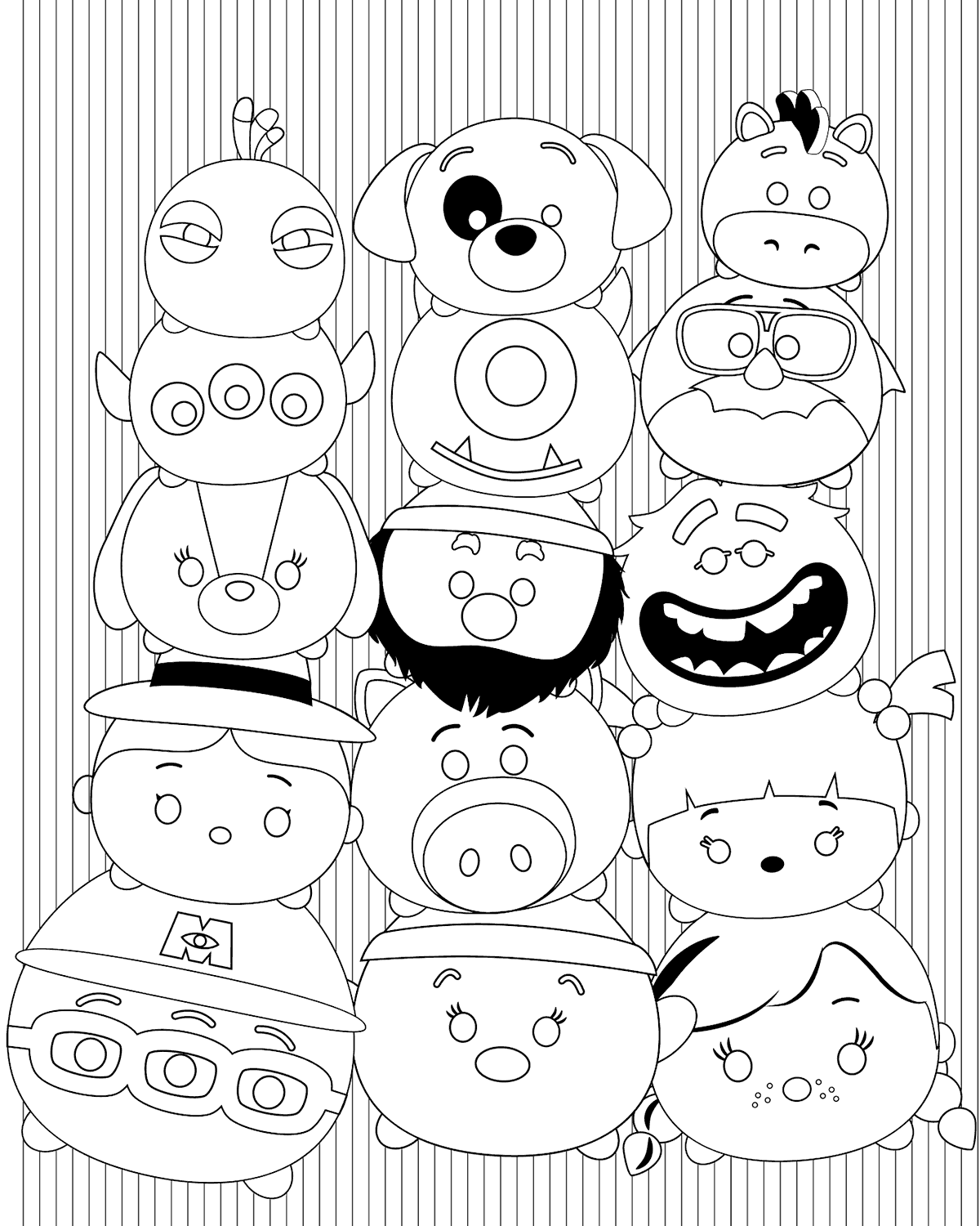 1200x1500 Disney Tsum Tsum Coloring Pages