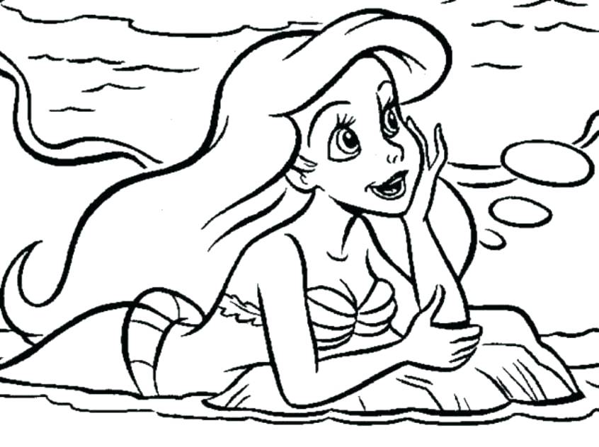 846x632 Ariel Color Page Coloring Book Pages Coloring Pages Coloring Books