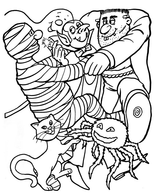 513x629 Halloween Monster Coloring Pages